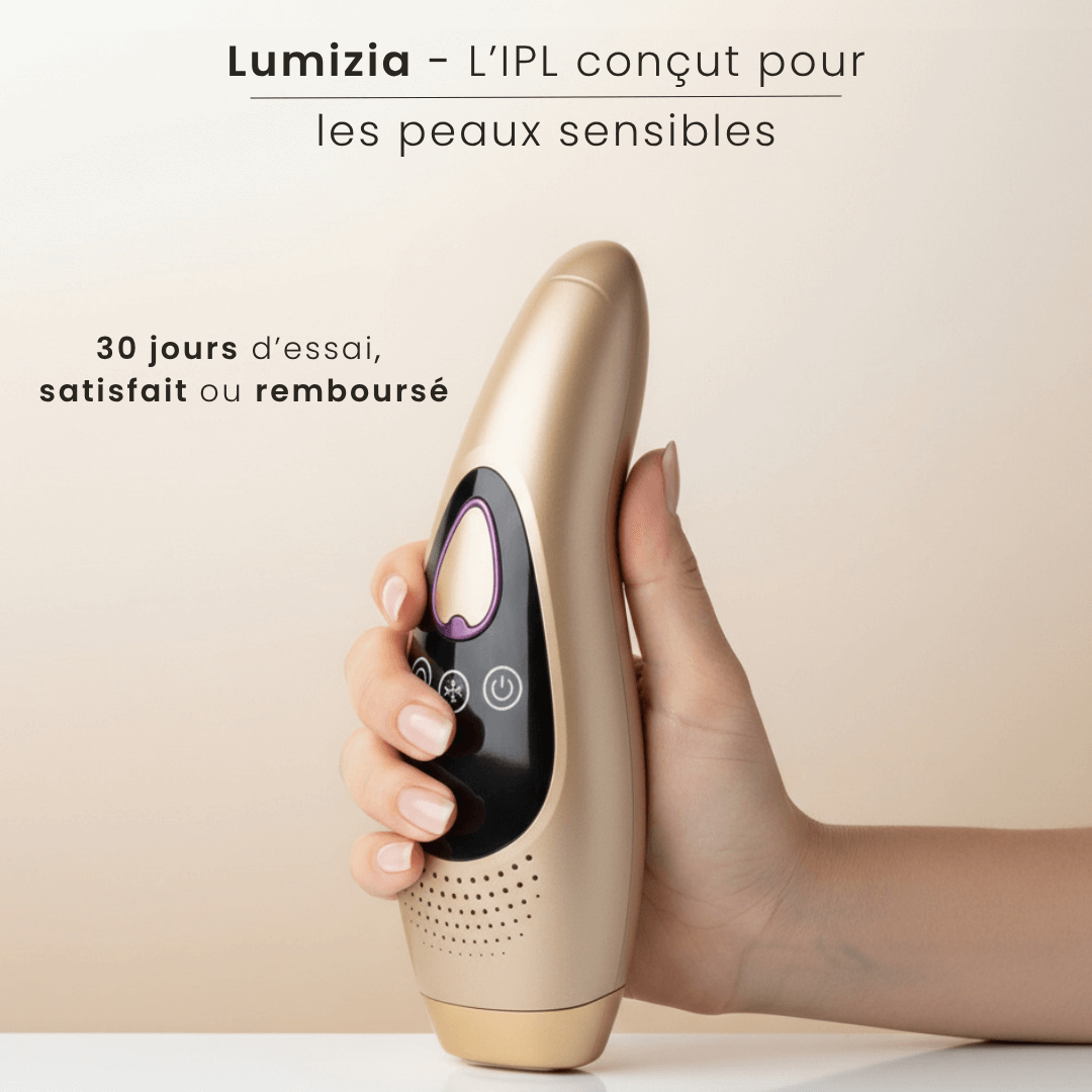Lumizia Confort - Épilateur à lumière pulsée Ice Cooling Peau Sensible - 999 999 Flashs Indolore - Lumizia